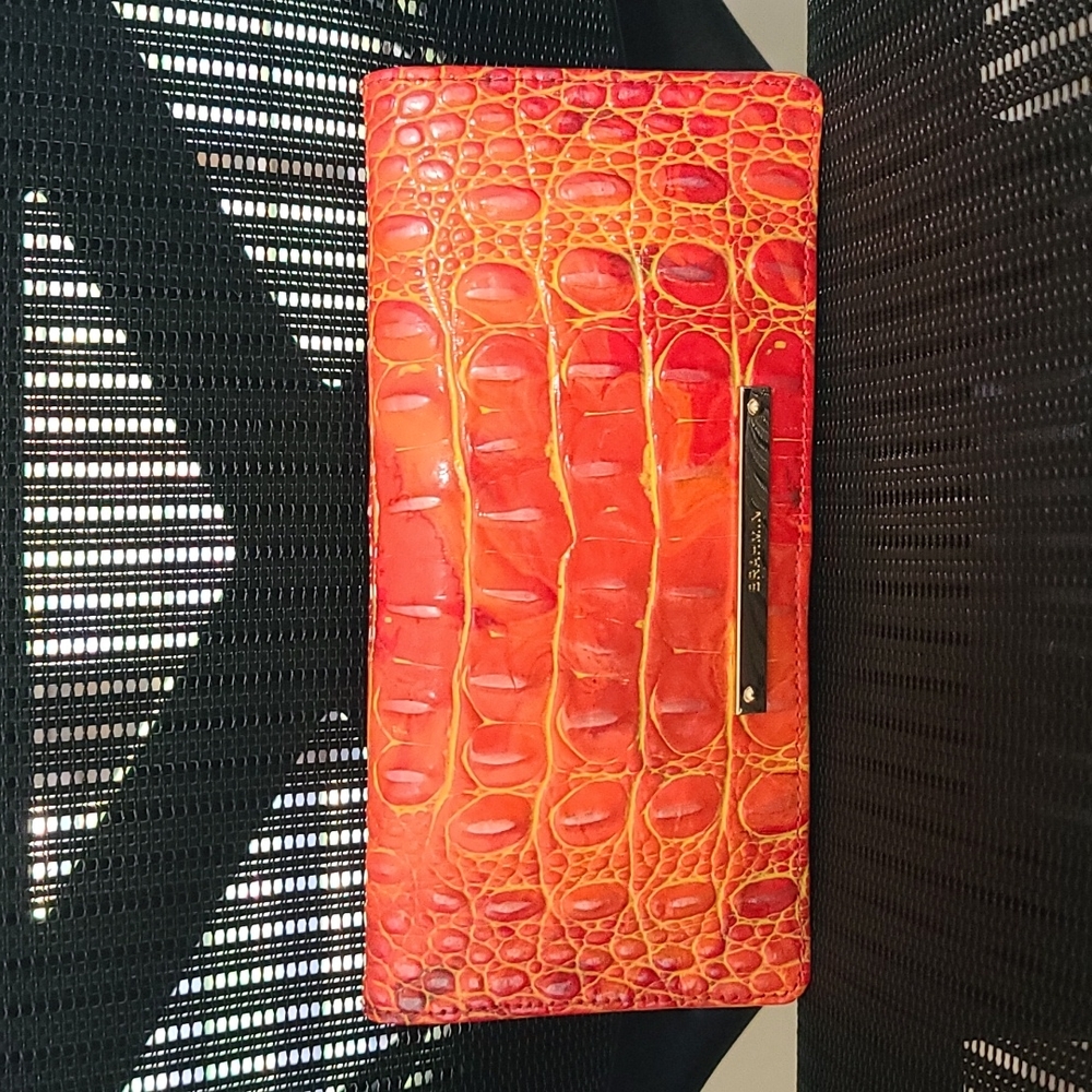 Brahmin Spicy Orange Ady Wallet